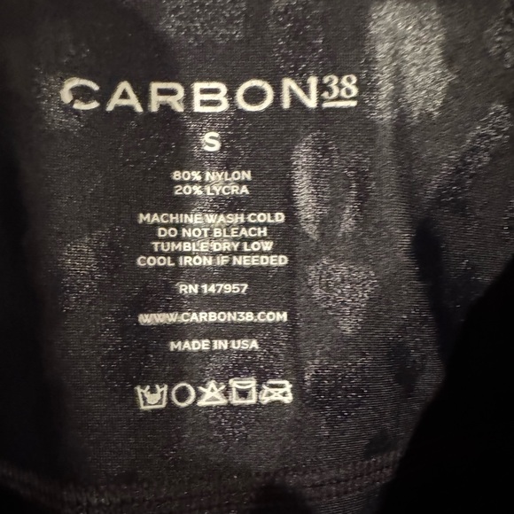 Carbon38 Black Leopard Leggings - Picture 3 of 3